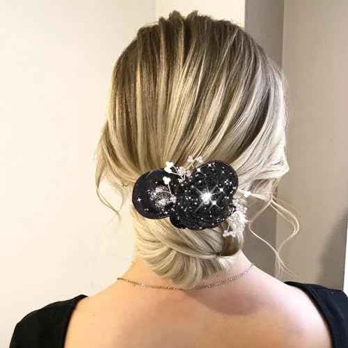 2 PACK Big Camellia Flower Bun Makers - Hair Twister Accessories for Flexible, Quick Donut Bun Wraps for Women (Style 3)