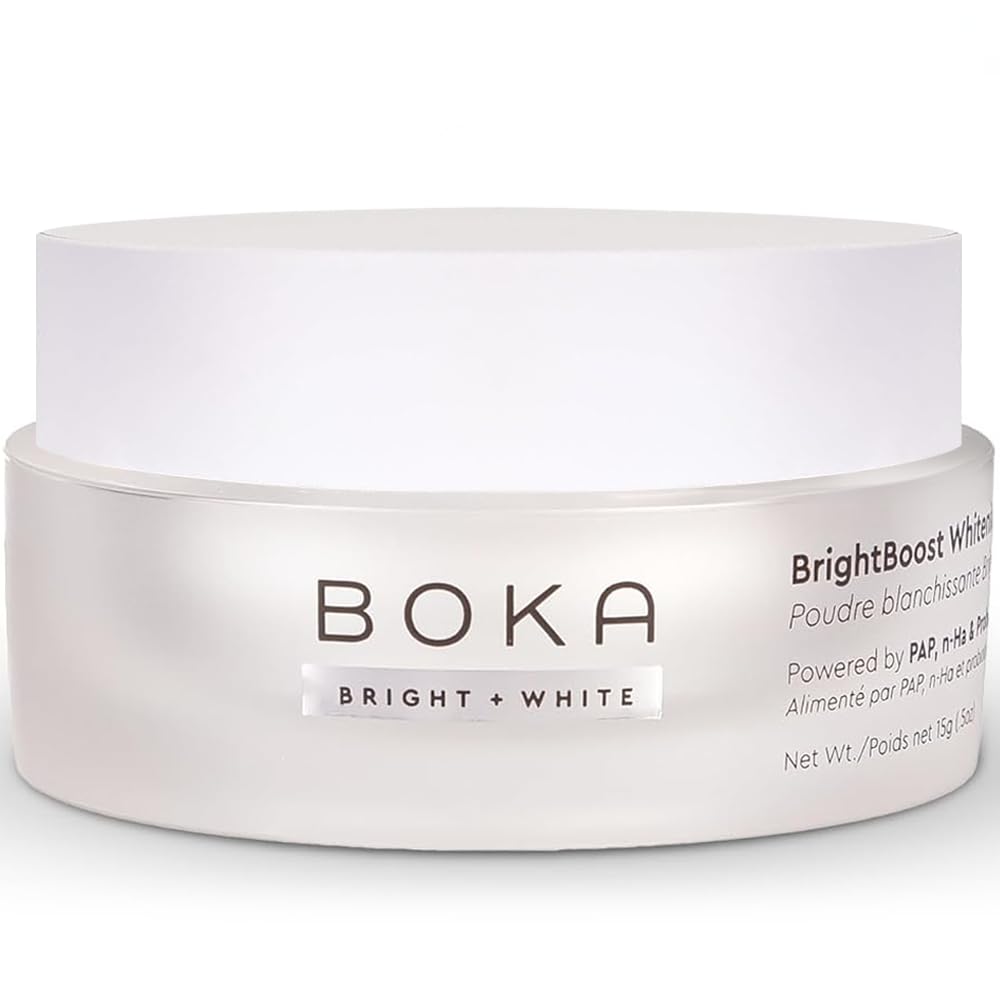 Boka Teeth Whitening Powder - Nano Hydroxyapatite, Appropriate for Sensitive Teeth, Whitening - Toothpaste Alternative with Essential Oils, Has Probiotics, Multivitamins & Aloe