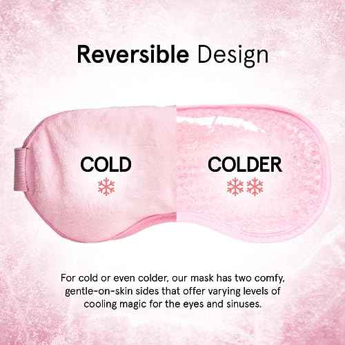 Eye Wrinkle Pads and Patches - Cooling Eye Mask for Puffiness - Ice Face Mask - Gel Eye Mask - Ice Mask to Reduce Wrinkles, Dark Circles, Eye Bags, Migraines - Hot & Cold Eye Mask by Grace and Stella
