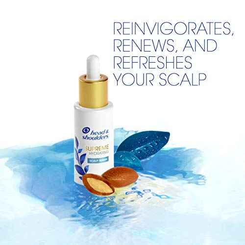 Head & Shoulders Supreme with Argan Oil and Vitamin E, Hydrating Scalp Serum, Fresh, 1.3 Fl Oz