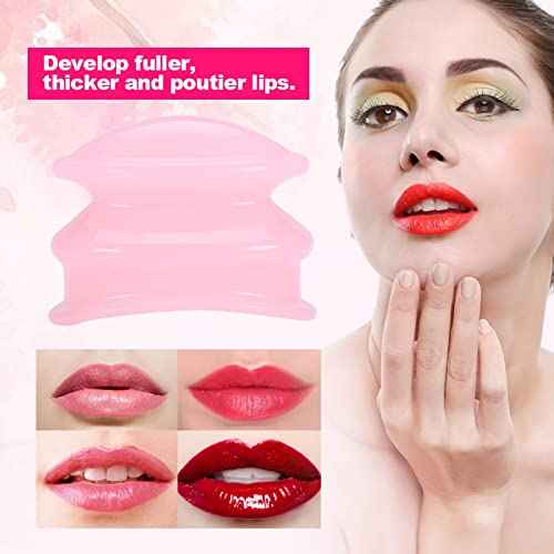 Fullness Of Lip Lip Suction, Women Silicone Lip Plumper Enhancer Lip Suction Device Device Lip Silicone Lip Beauty Lip Sexy Lips Soft Silicone Ecological Lip Tools Compact and