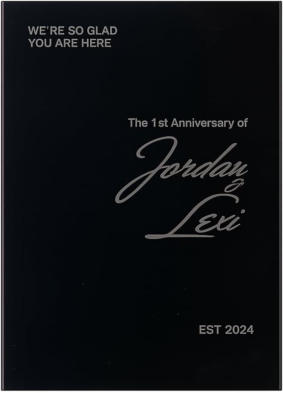 Black Acrylic Event Sign – Modern Decorative Sign for Weddings, Anniversaries, Birthdays, Parties & Special Occasions