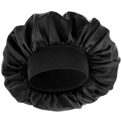 Silk Bonnet for Men, Satin Bonnet Elastic Band Silk Sleep Cap Soft Adjustable Hair Cap Hair Wrap for Women Sleeping