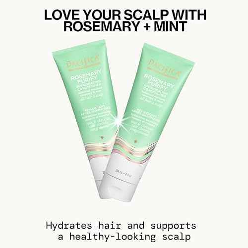 Pacifica Shampoo & Conditioner Set ? Rosemary Purify Invigorating Set with Cooling Mint for Clarifying and Detoxing, Sulfate-Free, Vegan & Cruelty-Free, 12 oz & 8 oz (Set of 2)