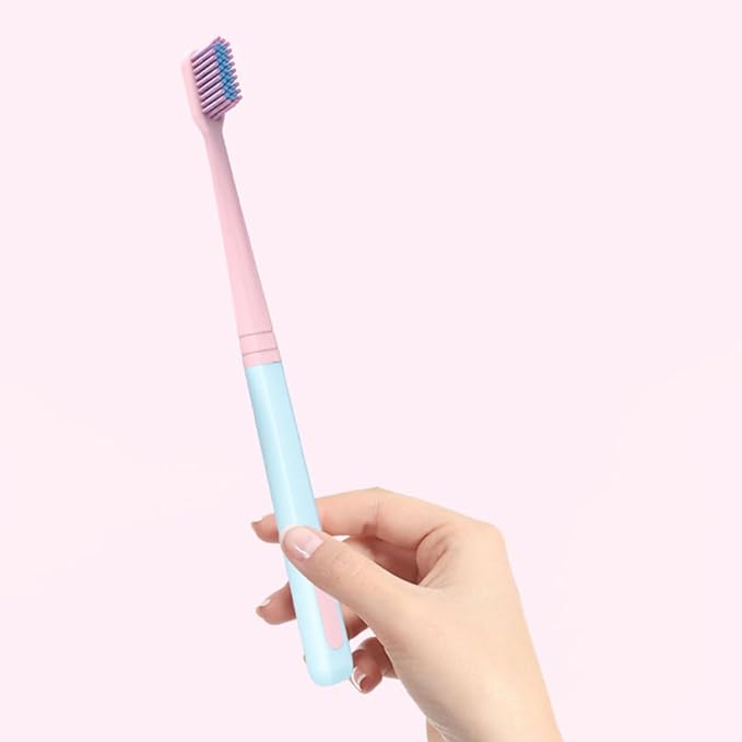 HAPINARY Soft Bristle Toothbrush for Adults 8pcs Travel Toothbrush Set, Small Head Portable Oral Care Brush with Soft Nylon Bristles, Household Tooth Cleaning Tool Suitable for Travel and