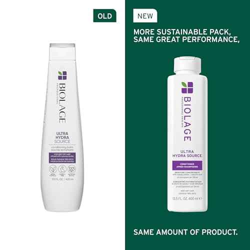 Biolage Ultra Hydra Source Conditioner - Deeply Hydrates and Conditions, Cleanses and Tames Frizz, For Very Dry, Thick, Coarse Hair, Infused with Micro-dosed Cupua?u Butter & Salicylic Acid