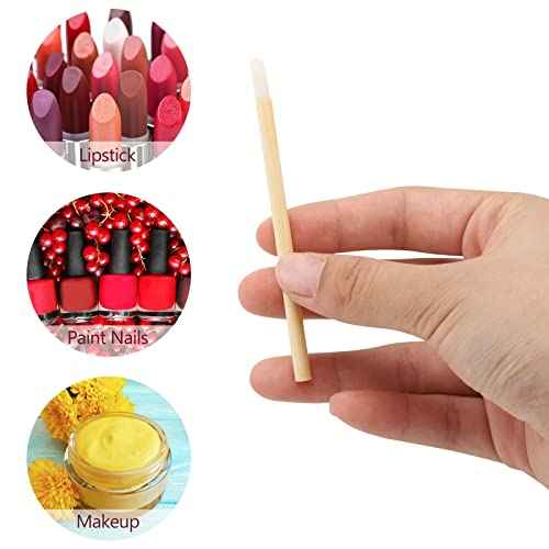 200pcs Disposable Bamboo Handle Lip Brushes Lipstick Lip Gloss Wands Applicator Makeup Tool