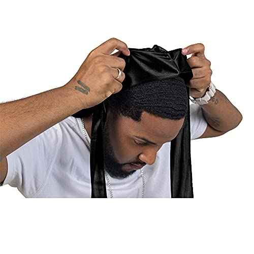 ForceWave Silky Durag for Men Wave Cap Satin Dorag for Men Women 360 Wave