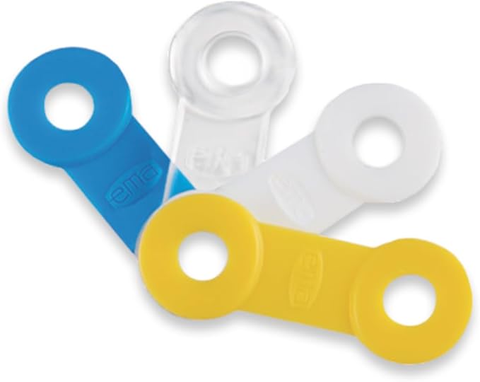 25 Pack: Replacement Straps for EMA Anti-Snoring Appliance, EMA Replacement Elastic Strap, Snore Guard Bands, Compatible with Myerson EMA Snore Appliance (Clear (Extra Firm), 21mm)