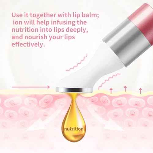 Electric Lip Plumper Lip Massager Tool Electric Lip Pen Device Lip Wrinkle Remover Natural Lip Plumper Tool Lip Filler Lip Suction Lip Enhancer Machine Lip Enhancer Lip Balm Infusor (White)