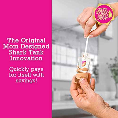 Spatty Last Drop Mini Makeup Spatula (6 Inch Pink) Shark Tank Mom Made Scrapes Foundation, Lotion, Cosmetics, Beauty Products, Perfect Gifts for Women, Teen, Grandma, Stocking Stuffers Under 6 Dollars