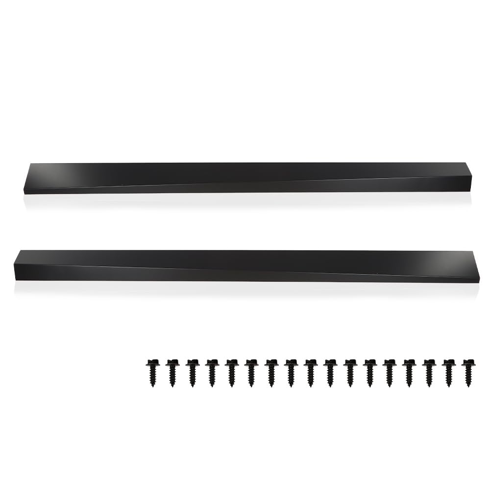 LQI Rocker Panel Cover Kit Compatible with Ford Ranger Extended Cab 1993-2011, Left & Right Black Aluminium