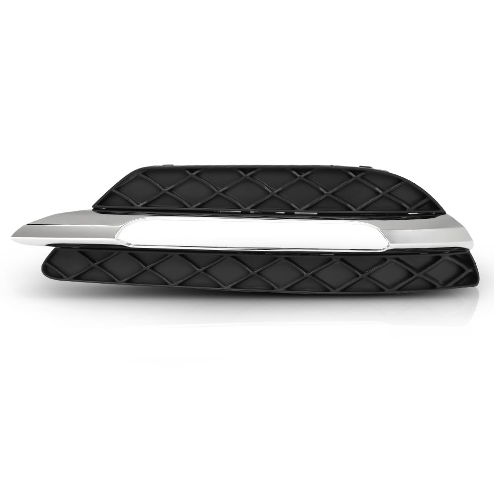 G-PLUS Left Fog Light Cover Daytime Running Light Cover, Compatible with Benz C250 C350 2012-2015/C300 2012-2014, Fit Models W/o