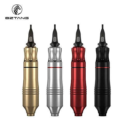Complete Beginner Tattoo Kit Motor Pen Machine USA Color Inks Power Supply Set Needles (black)
