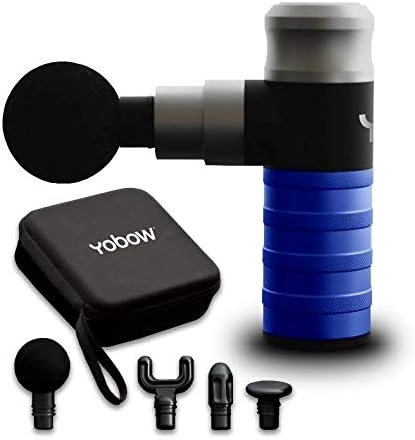The Therapeutic Mini Massage Pistol with Portable Carrying Case, 4 Massage Speeds, 6 Colors | Fast USB Type C Charging | Massage Tool for Pain Relief | Stylish and Powerful Massage Gun
