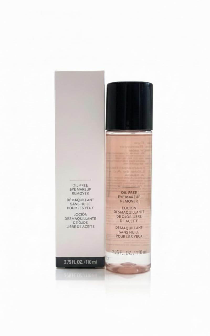 MK Oil Free Eye Makeup Remover, Gentle Liquid Formula, Non-Greasy Feel, Easy Eye Area Cleansing, 3.75 OZ