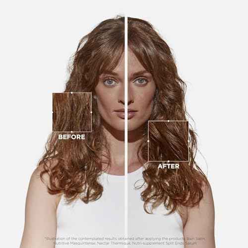 Kerastase Nutritive Masquintense Mask For Fine to Medium Dry Hair - Deeply Nourishes & Conditions, With Plant-Based Proteins & Niacinamide, 6.8 Fl Oz