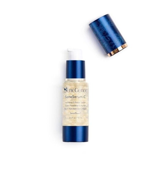SeneSerum-C Hydrating Vitamin C Serum with C-Pearls Technology, 0.5 Fl Oz, SeneShield, and SenePlex+ for Brightening, Firming, and Anti-Aging Benefits