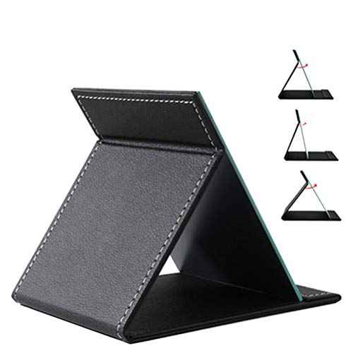EFAILY Folding Travel Mirror, PU Portable Adjustable Rectangular Ultrathin Mirror, for Travel, Camping,Home(6.4W¡¿5.3L)