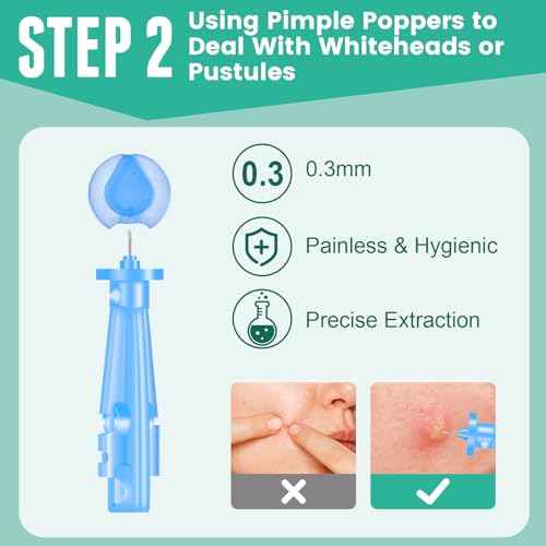 3-Step Microdart Pimple Patches Set ? 83 Count, including 9 Microdarts Pimple Patches, 50 Pimple Poppers, and 24 Hydrocolloid Patches