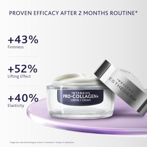 Institut Esthederm - Pro-Collagen+ Cream - Face & Neck - Targets Lack of Firmness & Skin Sagging - Redefines Facial Contours