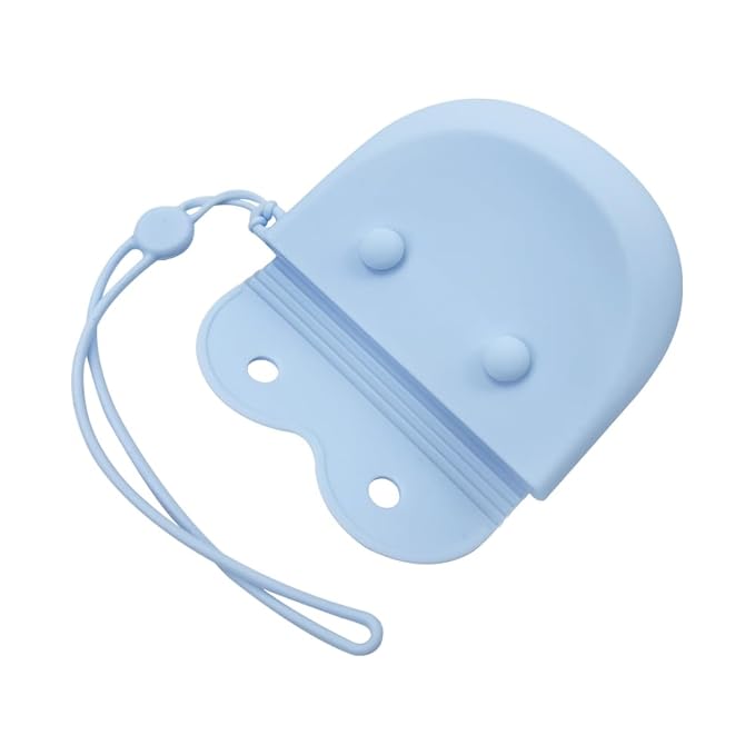 1PC Silicone Retainer Case with Lanyard, Cute Vent Holes Denture Box, Mouth Guard Case Travel Holder for Girls, Women, Men (Pink with Lanyard)