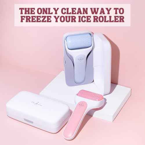 Eli with Love Ice Roller for Face Premium Facial Ice Roller with Carry Case and 2X Rollers for Long Lasting Cold - Eye Roller for Puffy Eyes & Cold Massage for Migraines