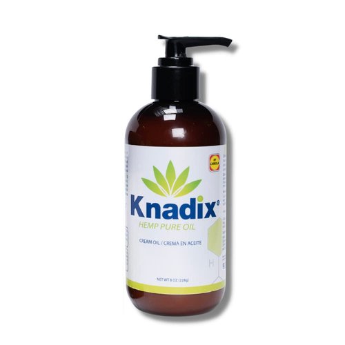 Knadix Hemp Oil Cream Ideal for Sensitive Skin Pack of 2-8 oz Each - Moisturizing and Emolient (2)