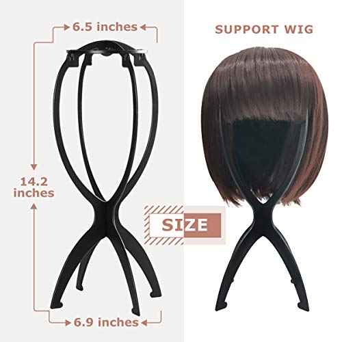 Dreamlover Wig Stand, Wig Head Stand, Wig Holder for Multiple Wigs, Black, 3 Pack