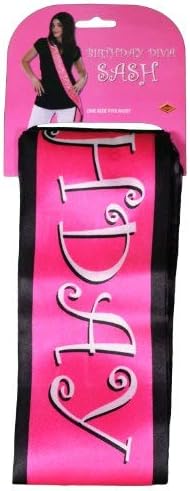 Birthday Diva Satin Sash Party Accessory (1 count) (1/Pkg)