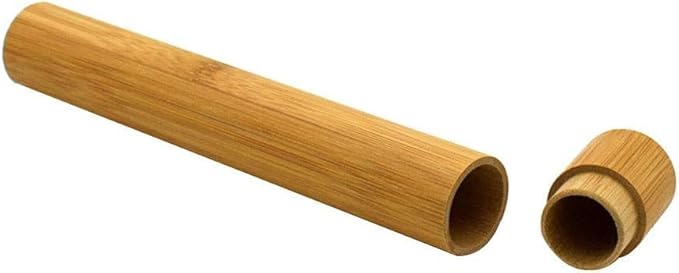 1 PC Bamboo Toothbrush Tube Case Holder Travel Camping Bathroom Accessory Toothbrushes Accessories Toothbrush Travel Containers