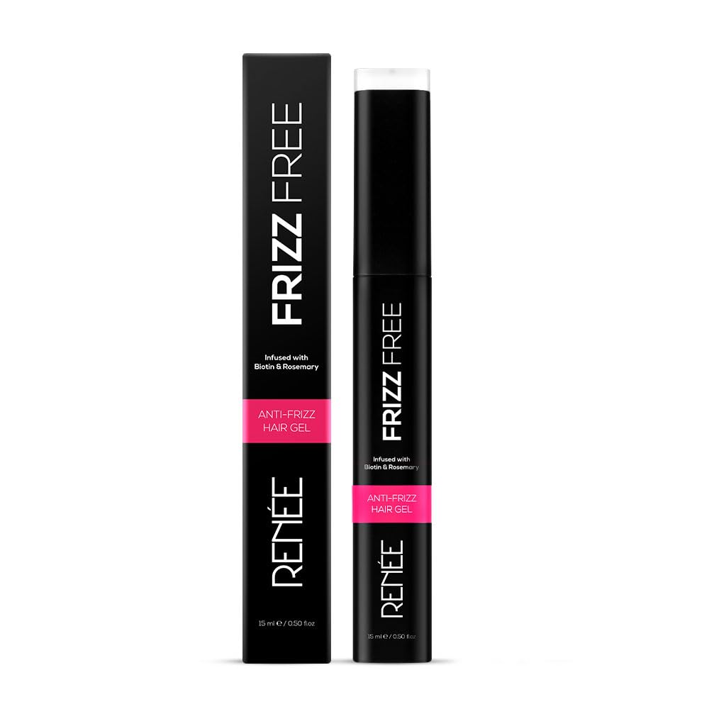 RENEE Frizz Free Hair Finishing Stick - Anti Frizz Hair Wax Stick Wand For Flyaway Hairs, Non-Sticky & Greasy Hair Fix Gel, Anti Flyaways & Baby Hair, Use As Hair Setting Spray, Biotin & Rosemary 15ml