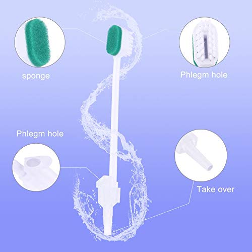 Disposable ICU Suction Toothbrush Sputum Suction Sponge Swab Sponge Toothbrush - 20 pcs