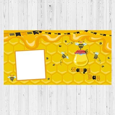 Happy Birthday Custom Vinyl Banner with Your Photos, Personalized Birthday Banner Sign for Children Newborn Baby Kids Celebration Backdrops Party Supplies Favors Props (Style-45, 8ft x 4ft)