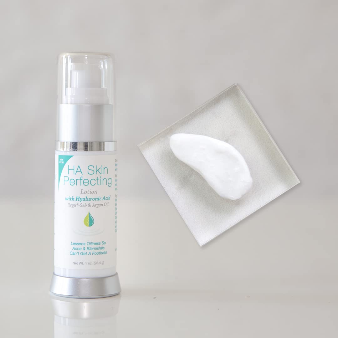 Hyalogic Episilk Hyaluronic Acid Skin Perfecting Lotion - Hydrating Face Moisturizer to Regulate Skin Oiliness - Hyaluronic Acid Moisturizer with Argan Oil Fl 1 Oz