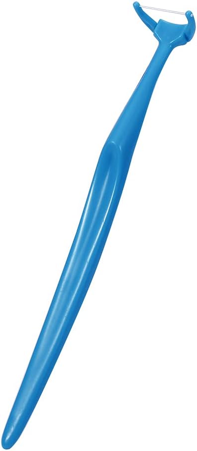 1 Piece Reusable Dental Floss Holder Handle +100 Pieces Replacement Floss Heads Teeth Stick Toothpicks Floss to Clean Between The Tooth