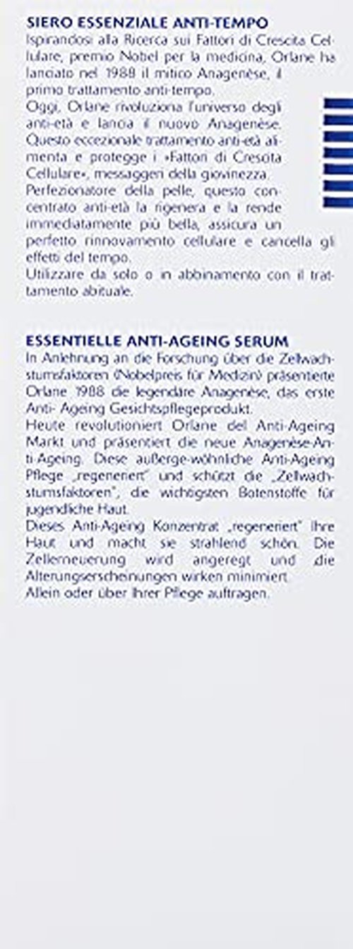 ORLANE PARIS Anagenese Essential Time-Fighting Serum - Smoothing, Illuminating Facial Treatment - Suitable for Mature Skin (30ml)