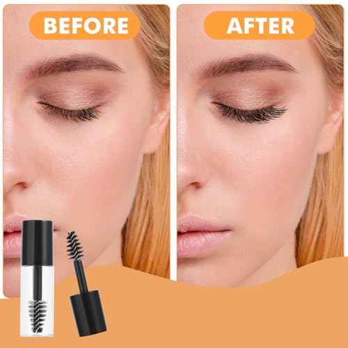 27Pcs Empty Mascara Tube with Eyelash Wand,3ml Mascara Tubes Empty for Castor Oil,Mini Eyelash Cream Container Bottle Eyelash Growth packing Tube,for Home and Travel