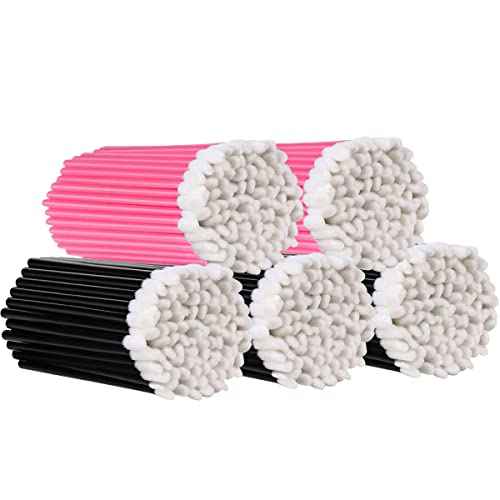 KINGMAS 500 Pack Lip Wands Applicators, Disposable Lip Brushes, Lipstick Gloss Wands Applicator Makeup Tool Kits (500 Pack)