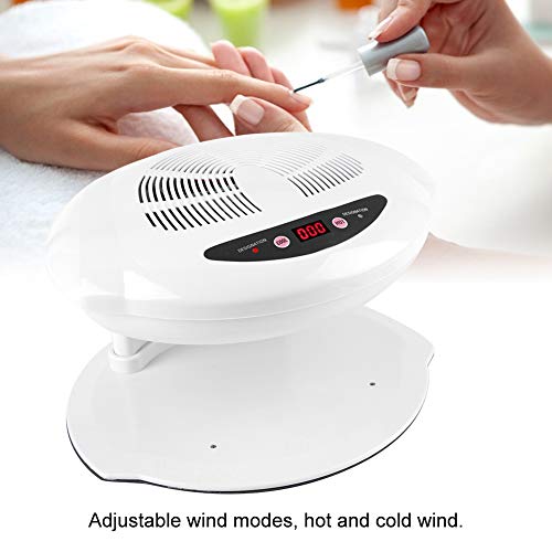 Professional Nail Dryer,400W Air Nail Fan Blower Dryer Machine Auto Induction Warm and Cool Wind,Professional Air Nail Fan Manicure Tool with Sensor,for Fingernail & Toenail Curing