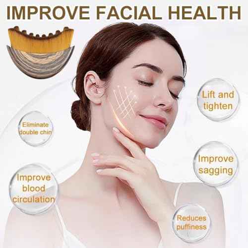 2025New Lymphatic Contour Face Brush, DLymphatic Drainage Massager for Face, Dry Brush, Chin & Jawline Sculpting, Ergonomically Designed to Fit The Skin Precisely and Relieve Fatigue (1pcs)