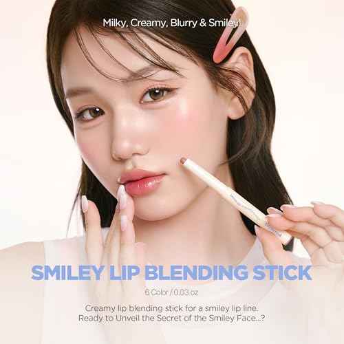 lilybyred Smiley Lip Blending Stick | Korean 3-in-1 Multi-Use Lip Liner, Smooth Creamy Texture, Long-Lasting Matte Finish, Soft Blur Effect, Precision Contour Pencil, 0.028 oz. (01 Grin with Me)