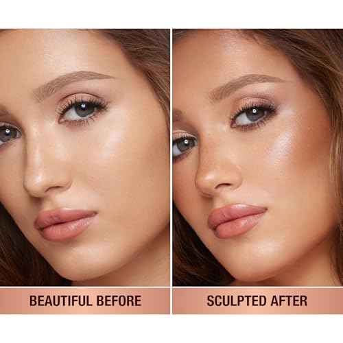 Charlotte Tilbury Hollywood Liquid Contour Wand - Easy-to-Use Contour Stick & Liquid Bronzer for Sculpting & Shaping - Leaves a Natural-Looking Sculpted Finish