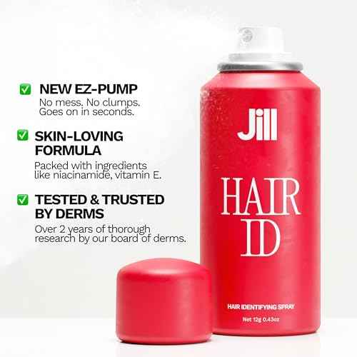 JILL Original Hair Identifying Spray ? Dermaplaning & Facial Hair Prep Mist for Women, Highlights Fine Peach Fuzz & Stubble for Precise Shaving & Exfoliation, 2 fl oz
