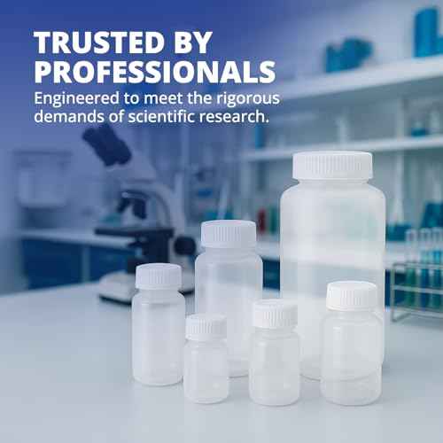 United Scientific¢â Leak Proof Travel Bottles for Toiletries - 3 Oz Travel Bottles with Lined Polypropylene Lid - TSA Approved Bottle for Liquids, Clear Small Bottle, Pack of 6