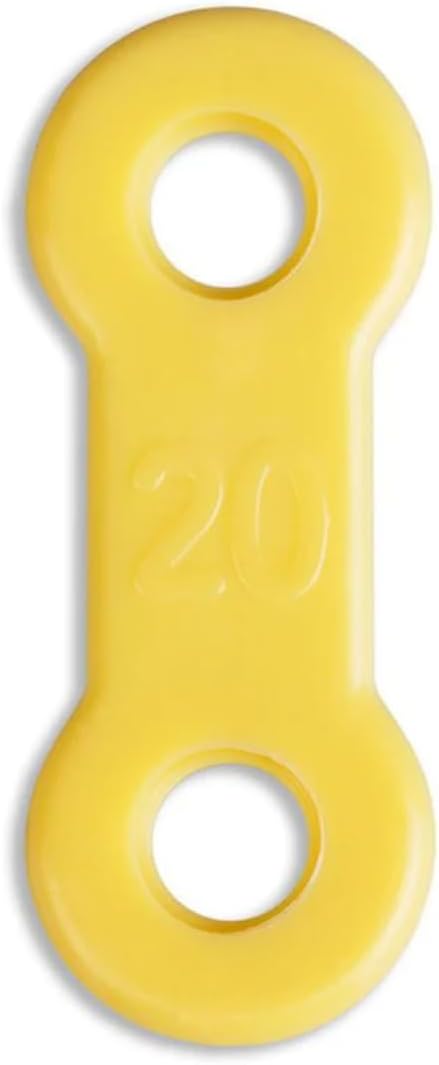 25 Pack: Replacement Straps for EMA Anti-Snoring Appliance, EMA Replacement Elastic Strap, Snore Guard Bands, Compatible with Myerson EMA Snore Appliance (Yellow (Medium), 20mm)