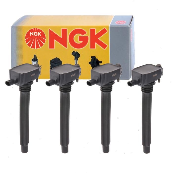 4 pc NGK Ignition Coils compatible with Jeep Renegade 2.4L L4 2015-2019