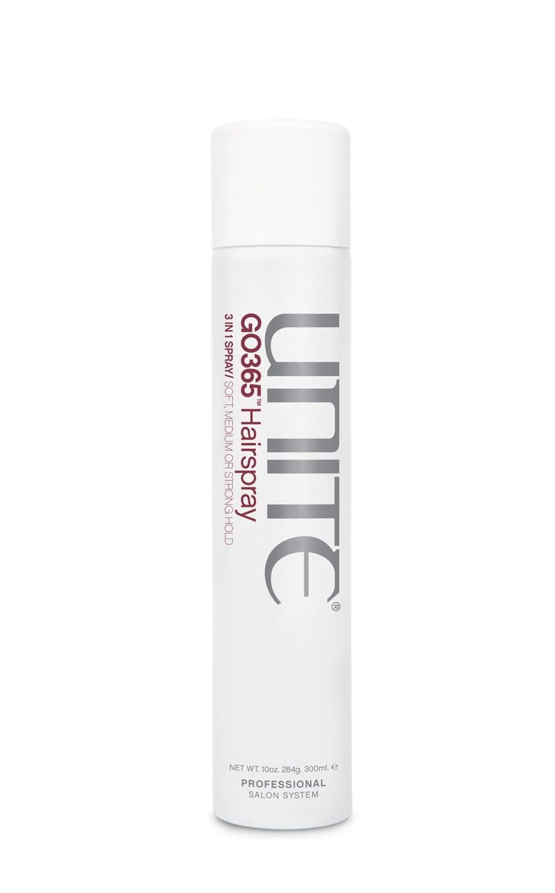 UNITE Hair – GO365 Hairspray – Adjustable 3-in-1 Styling Spray for Flexible to Strong Hold – Brushable, Non-Flaking & Humidity-Resistant – 10 Oz