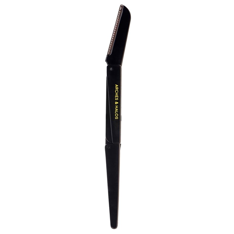 Arches & Halos Two Pack Tri-Fold Brow Razor - Remove Unwanted Hair and Precisely Shape Brows - Soften Skin Without Irritation - Ophthalmologist and Dermatologist Tested - 2 pc (Pack of 3)