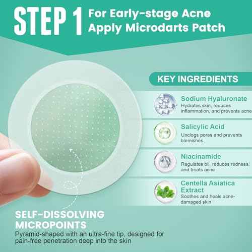 3-Step Microdart Pimple Patches Set ? 83 Count, including 9 Microdarts Pimple Patches, 50 Pimple Poppers, and 24 Hydrocolloid Patches
